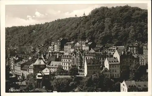 Karlsbad Eger Boehmen Teilansicht Kat. Karlovy Vary