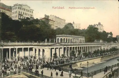 Karlsbad Eger Boehmen Muehlbrunnen Kolonnade Kat. Karlovy Vary