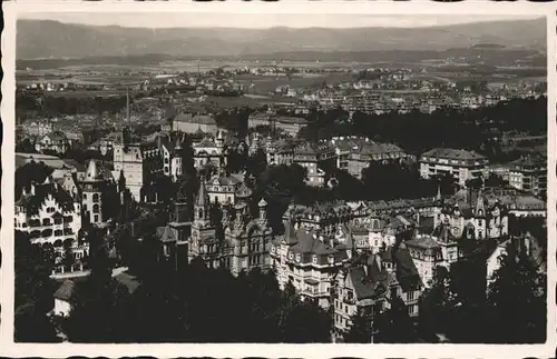 Karlsbad Eger Boehmen Panorama Blick zum Westend Kat. Karlovy Vary