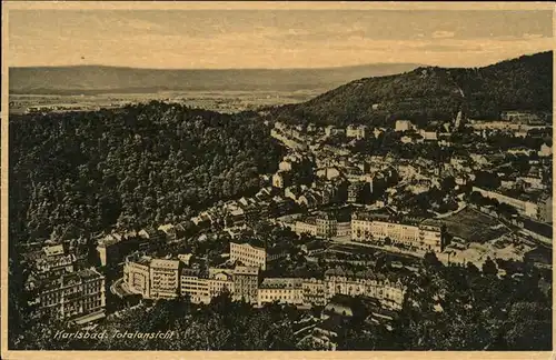 Karlsbad Eger Boehmen Totalansicht Panorama Kat. Karlovy Vary