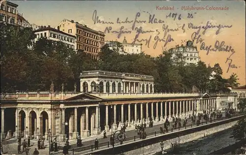 Karlsbad Eger Boehmen Muehlbrunn Kolonnade Kat. Karlovy Vary