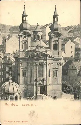 Karlsbad Eger Boehmen Katholische Kirche Kat. Karlovy Vary