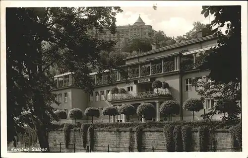 Karlsbad Eger Boehmen Gasbad Kat. Karlovy Vary