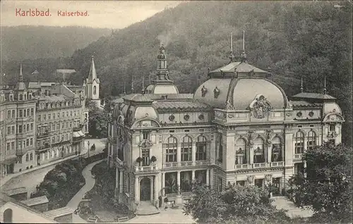 Karlsbad Eger Boehmen Kaiserbad Kat. Karlovy Vary