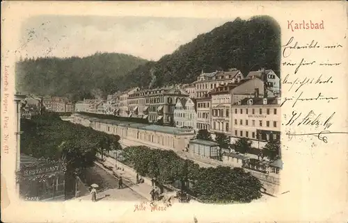 Karlsbad Eger Boehmen Alte Wiese Kat. Karlovy Vary