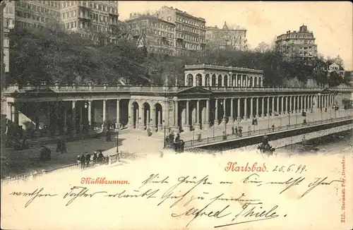 Karlsbad Eger Boehmen Muehlbrunnen Kolonnade Kat. Karlovy Vary