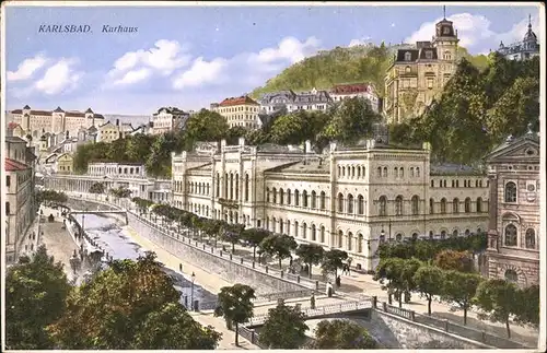 Karlsbad Eger Boehmen Kurhaus Kat. Karlovy Vary