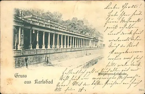 Karlsbad Eger Boehmen Muehlbrunnkolonnade Kat. Karlovy Vary