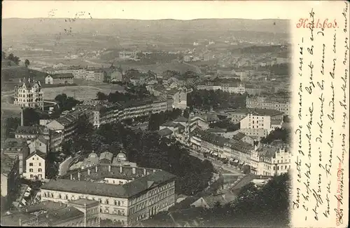 Karlsbad Eger Boehmen Panorama Kat. Karlovy Vary