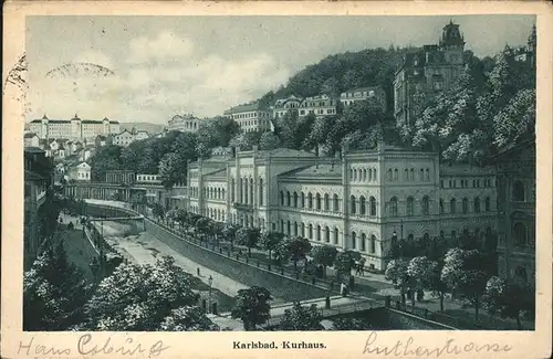 Karlsbad Eger Boehmen Kurhaus Kat. Karlovy Vary