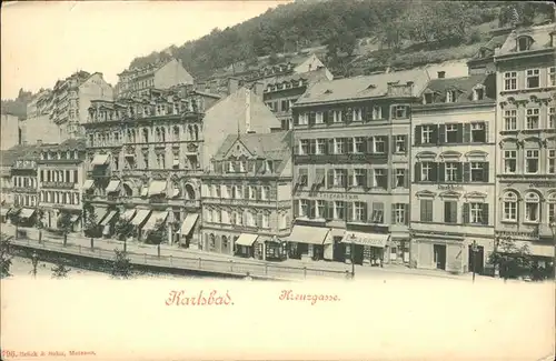 Karlsbad Eger Boehmen Kreuzgasse Kat. Karlovy Vary