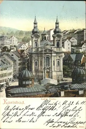 Karlsbad Eger Boehmen Katholische Kirche Kat. Karlovy Vary