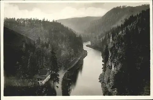 Karlsbad Eger Boehmen Hans Heiling Felsen an der Eger und Elbogen Kat. Karlovy Vary