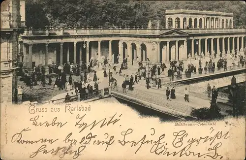 Karlsbad Eger Boehmen Muehlbrunn Kolonnade Kat. Karlovy Vary