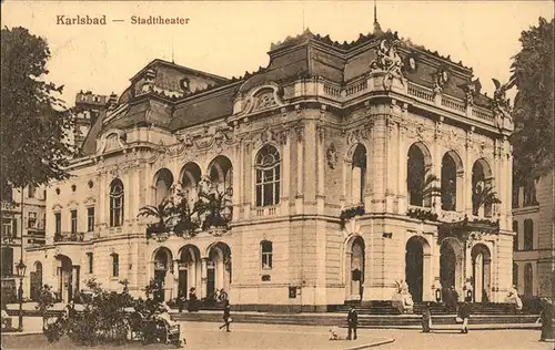 Karlsbad Eger Boehmen Stadttheater Kat. Karlovy Vary