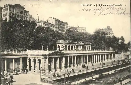 Karlsbad Eger Boehmen Muehlbrunn Kolonnade Kat. Karlovy Vary