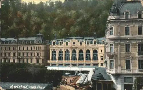 Karlsbad Eger Boehmen Cafe Pupp Grandhotel Kat. Karlovy Vary