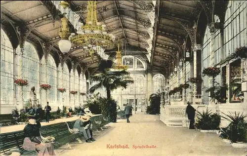 Karlsbad Eger Boehmen Sprudelhalle Kat. Karlovy Vary