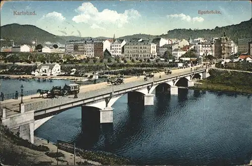 Karlsbad Eger Boehmen Egerbruecke Kat. Karlovy Vary