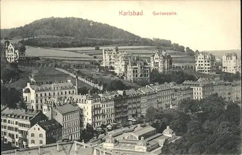 Karlsbad Eger Boehmen Gartenzeile Kat. Karlovy Vary