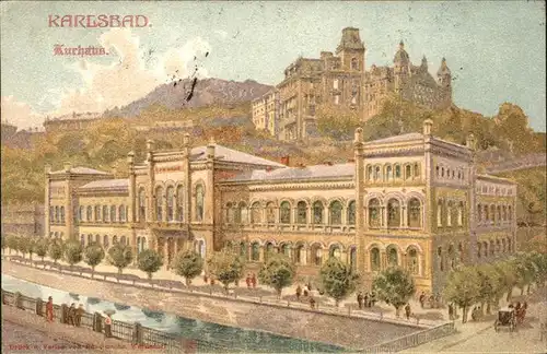 Karlsbad Eger Boehmen Kurhaus Villa Kat. Karlovy Vary