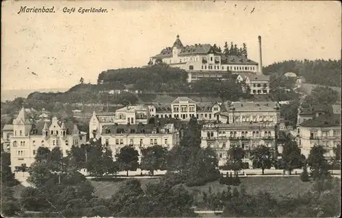 Marienbad Tschechien Boehmen Cafe Egerlaender Kat. Marianske Lazne