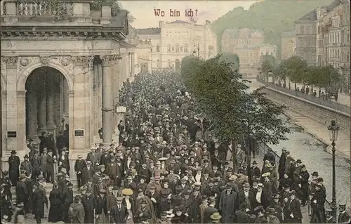 Karlsbad Eger Boehmen Muehlbrunnen Kolonnaden Kat. Karlovy Vary