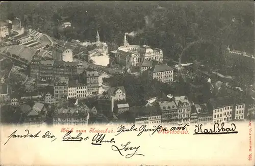 Karlsbad Eger Boehmen Blick zum Kaiserbad Kat. Karlovy Vary