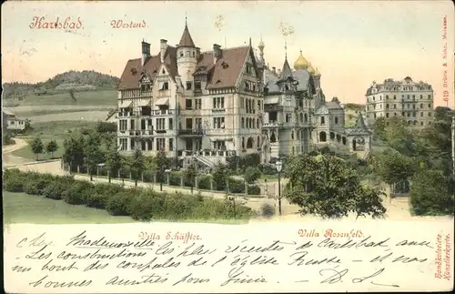 Karlsbad Eger Boehmen Westend Villenkolonie Villa Schaeffler Villa Rosenfeld Kat. Karlovy Vary