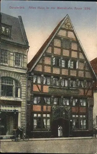 Osnabrueck Bierstrasse Altes Haus Anno 1690 Kat. Osnabrueck