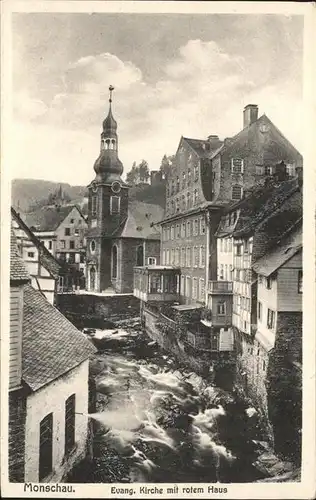 Monschau Evang.Kirche Rotes Haus Kat. Monschau