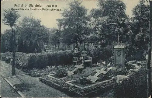 Bethel Bielefeld Friedhof Ruhestaette Familie v. Bodelschwingh Kat. Bielefeld