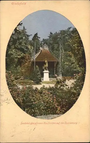 Bielefeld Sparenburg Denkmal Gr. Kurfuerst Kat. Bielefeld