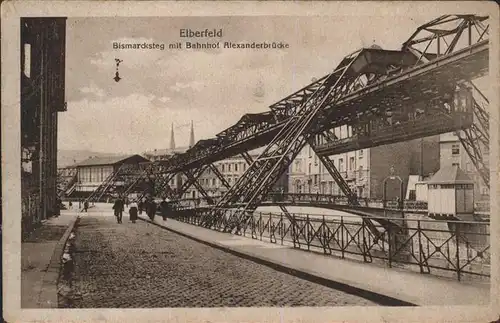 Elberfeld Wuppertal Bismarcksteg Bahnhof Alexanderbruecke / Wuppertal /Wuppertal Stadtkreis