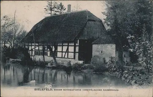 Bielefeld Sieker Schweizpartie Westfaelisches Bauernhaus Kat. Bielefeld