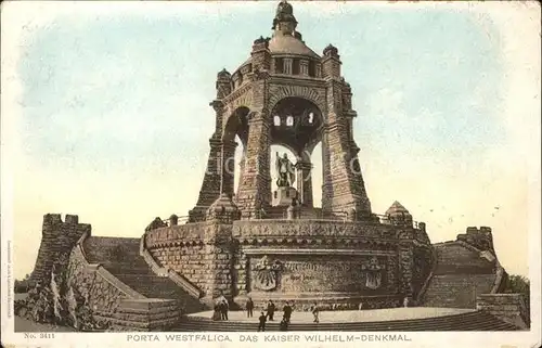 Porta Westfalica Kaiser Wilhelm Denkmal  Kat. Porta Westfalica