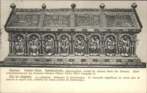 Aachen Kaiser Dom Karlsschrein Kat. Aachen