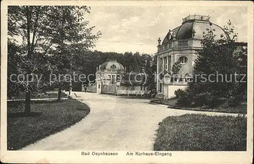 Bad Oeynhausen Kurhaus Eingang Kat. Bad Oeynhausen
