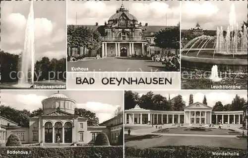 Bad Oeynhausen Jordansprudel Kurhaus Leuchtfontaene Badehaus I Wandelhalle Kat. Bad Oeynhausen