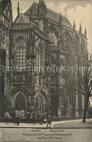 Aachen Kaiserdom Annakapelle mit Mathiaskapelle und Chor Kat. Aachen