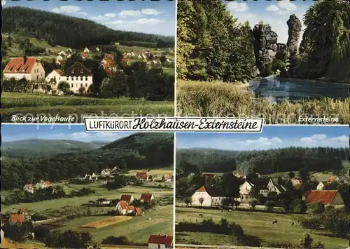 Holzhausen Externsteine Blick zur Vogeltaufe Externsteine Panorama Kat. Horn Bad Meinberg