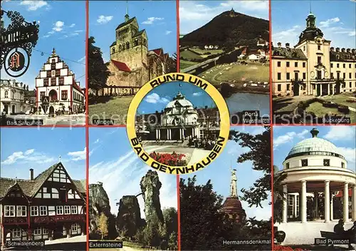 Bad Oeynhausen mit Bad Salzuflen Minden Porta Westfalica Bueckeburg Schwalenberg Externsteine Hermannsdenkmal Bad Pyrmont Kat. Bad Oeynhausen