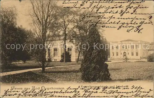 Bad Oeynhausen Verwaltungsgebaeude und Lesehaus Kat. Bad Oeynhausen