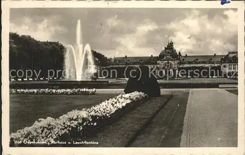 Bad Oeynhausen Kurhaus mit Leuchtfontaene Kat. Bad Oeynhausen