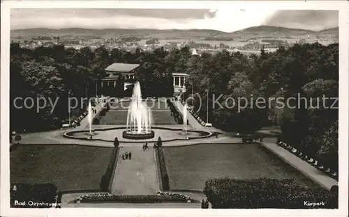 Bad Oeynhausen Kurpark Brunnen Fontaene Kat. Bad Oeynhausen