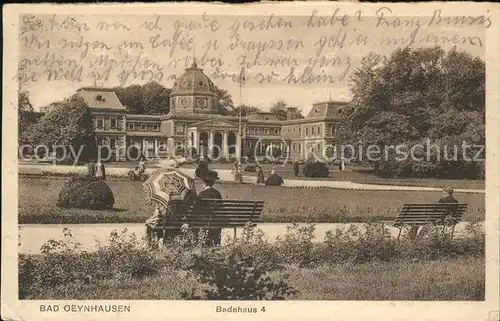 Bad Oeynhausen Badehaus Park Kat. Bad Oeynhausen