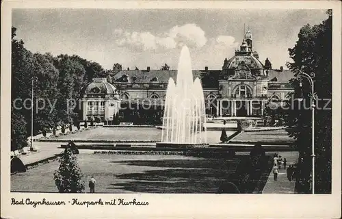 Bad Oeynhausen Kurhaus Park Fontaene Kat. Bad Oeynhausen