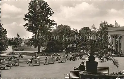 Bad Oeynhausen Kurhaus Park Fontaene Kat. Bad Oeynhausen