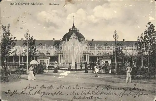 Bad Oeynhausen Kurhaus Park Fontaene Kat. Bad Oeynhausen