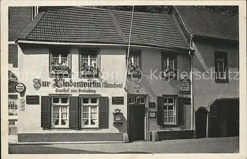 Bad Godesberg Gasthaus "Zur Lindenwirtin Aennchen" Kat. Bonn